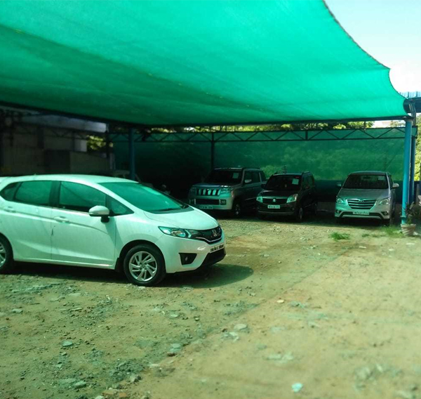 Car Parking Nets installation services by Jashuva Safety Nets