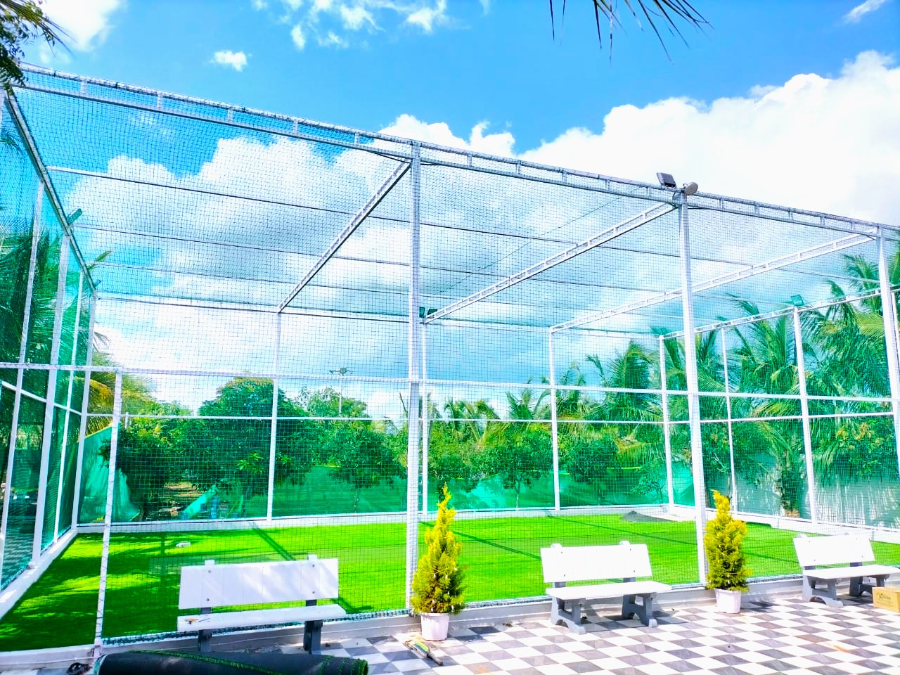 Sports Nets for cricket and football by Jashuva Safety Nets