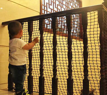 Staircase Anti-Bird & Pigeon Nets Installation